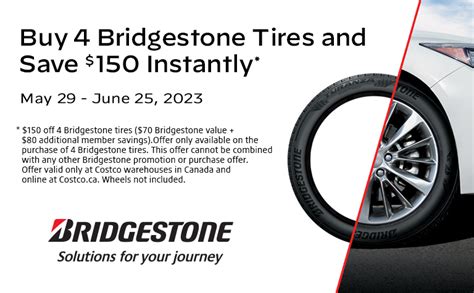 costco promo code bridgestone tires